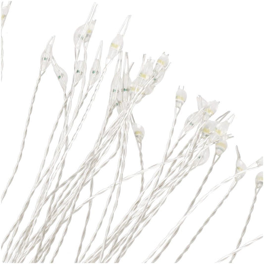 (DL) Instalatie lumina decorativa STAR cu 100 LED-uri, diametru 40cm, telecomanda, iluminare alba