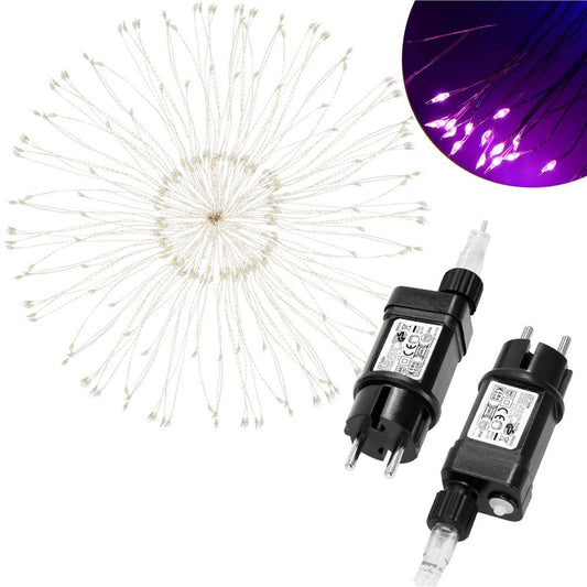 (DL) Instalatie lumina decorativa STAR cu 100 LED-uri, diametru 40cm, telecomanda, iluminare multicolora