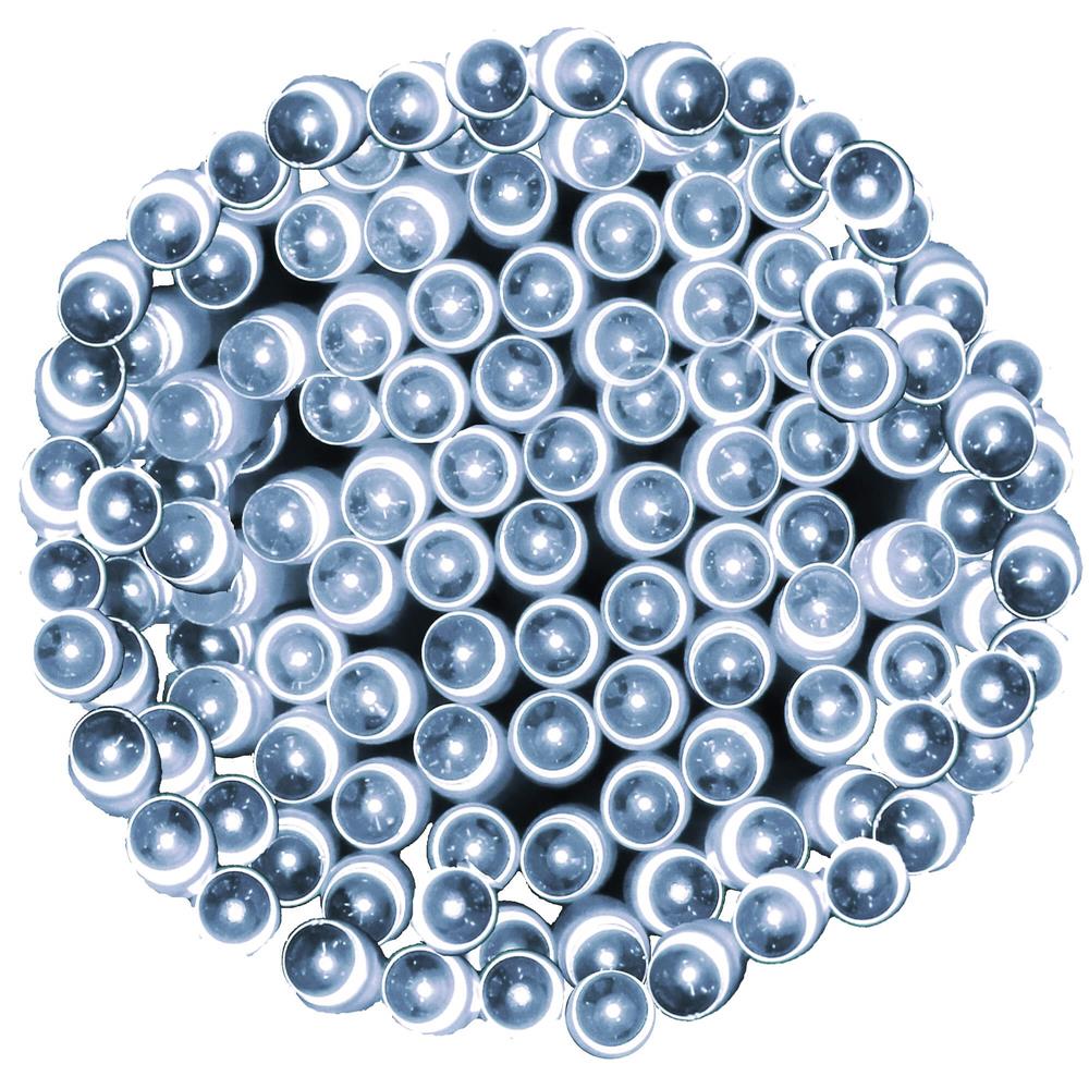 Instalatie lumini de exterior pentru gradina, 10.5 metri, 100 LED-uri, cu baterii, alb