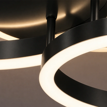 Lustra LED cu Telecomanda Hailey 120W Dimabila Negru