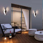 Aplica LED AX215, Exterior / Interior, 2 Surse, 12W, Negru, 3000K