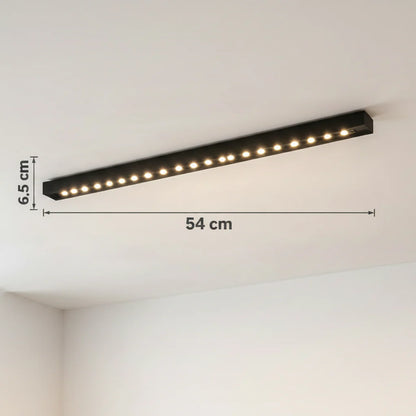 Proiector LED Liniar Aplicat Grila 24W, Lumina Neutra 4000k, 20 surse, 54 x 3.5 x 6.5 cm