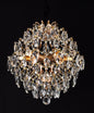 Candelabru Cristal CC9259/5FGD, 5x E14, Diametru 40cm, Auriu Lucios