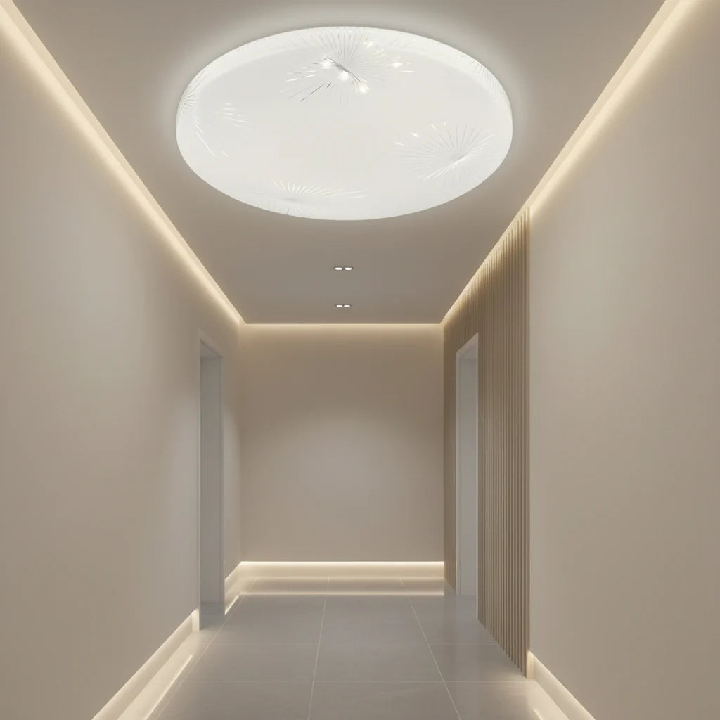 Plafoniera LED Raza 23 cm, 22W, 3000K / 4000K / 6000K, Alb, Metal si Acril