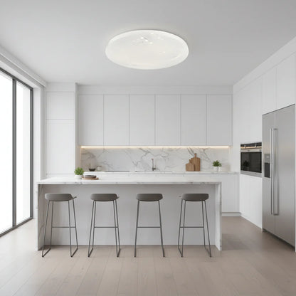 Plafoniera LED 35 cm, 31W, 3000K / 4000K / 6000K, Alb, Metal si Acril