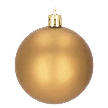 Set globuri si decoratiuni de Craciun, 51 piese, diverse dimensiuni, auriu