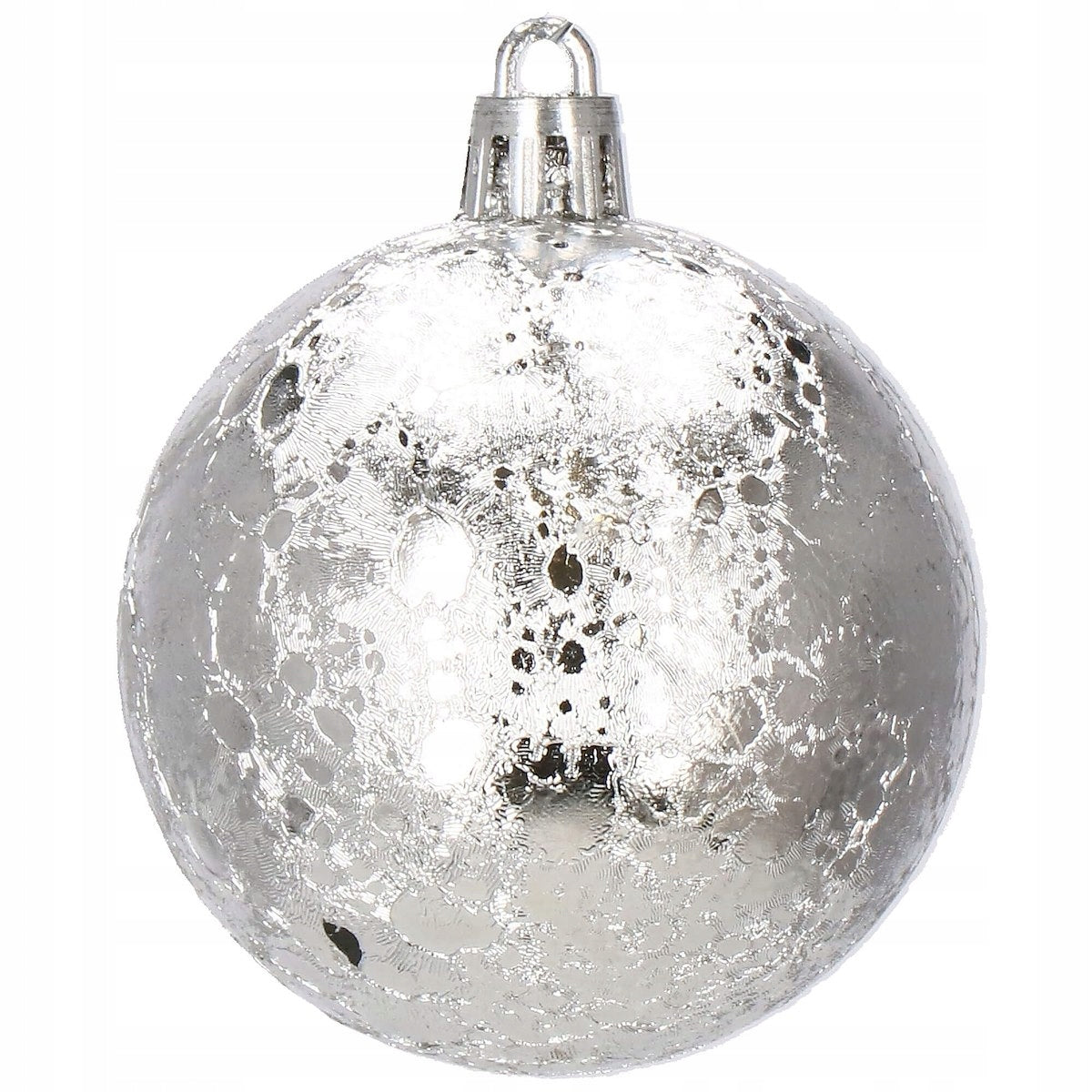 Set globuri de Craciun Inedit, 30 bucati, 6cm, transparente si albastru