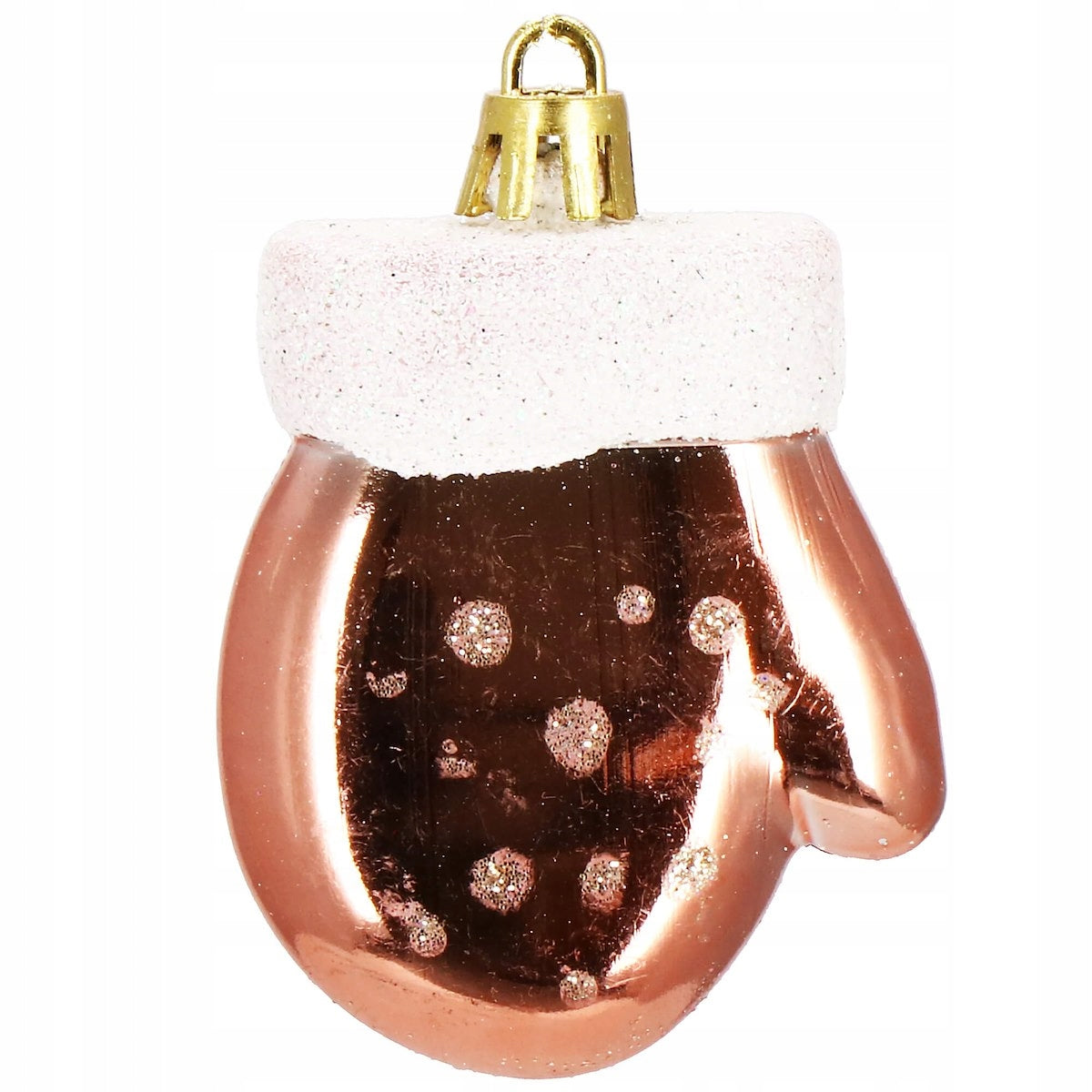 Set globuri si decoratiuni de Craciun, 77 piese, diverse dimensiuni, roz auriu