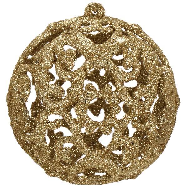 Set globuri si decoratiuni de Craciun, 100 piese, diverse dimensiuni cu stea, auriu