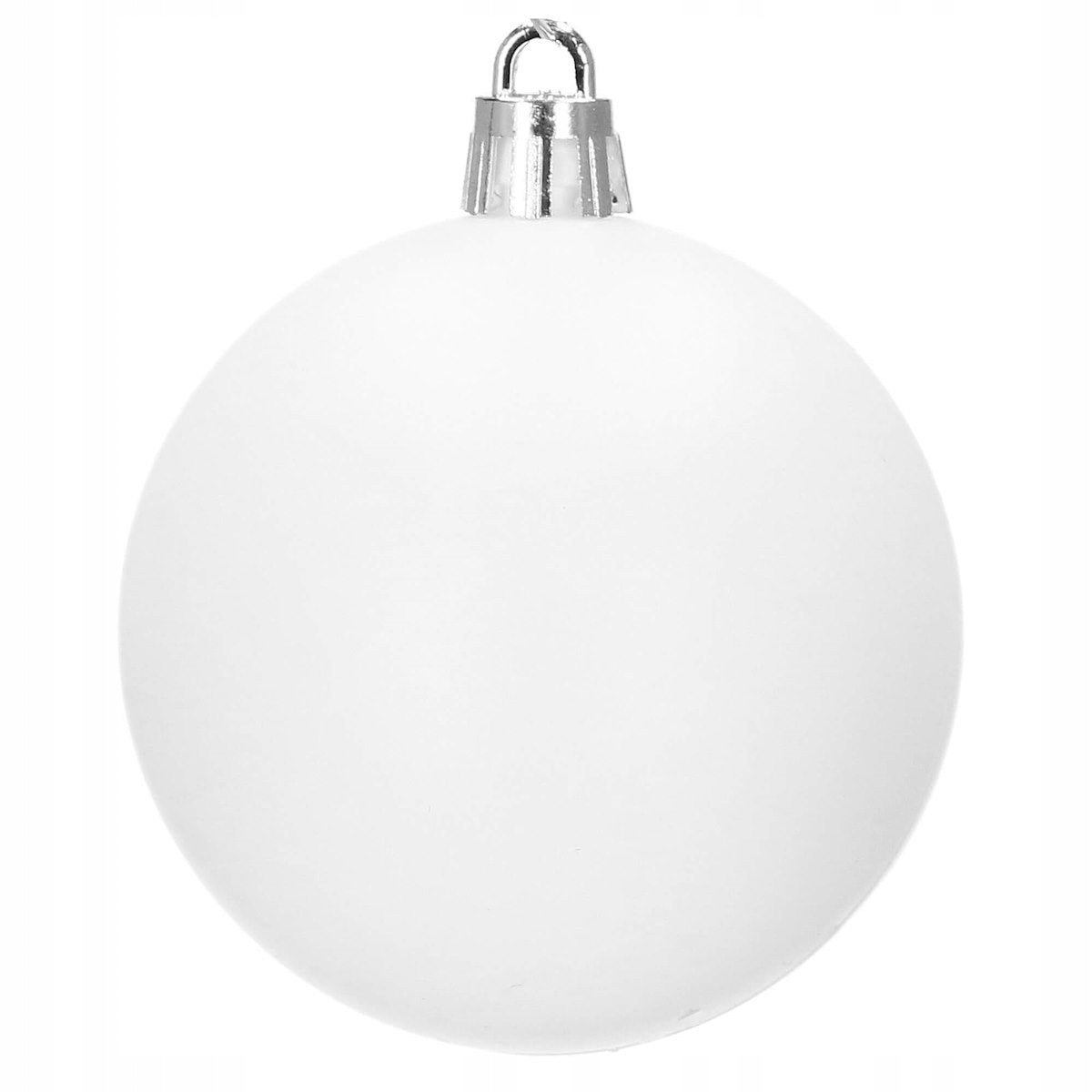 Set globuri si decoratiuni de Craciun, 101 piese, diverse dimensiuni, alb