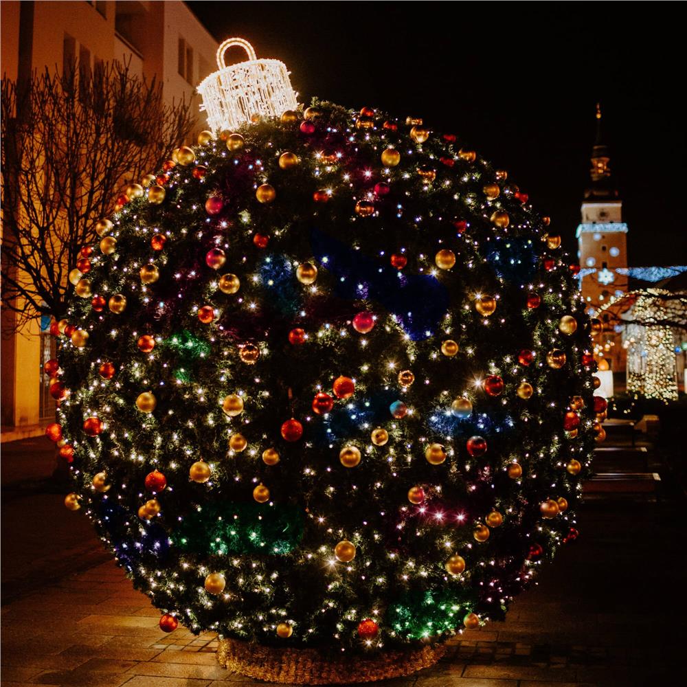 Instalatie lumini pentru bradul de Craciun, 31,5 metri, 500 LED-uri, multicolor