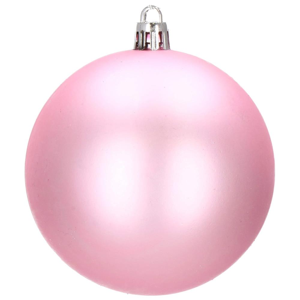 Set globuri de Craciun, 30 bucati, 6 modele, 8cm, roz