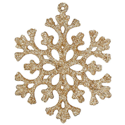 Set globuri si decoratiuni de Craciun, 70 piese, diverse dimensiuni, auriu si crem