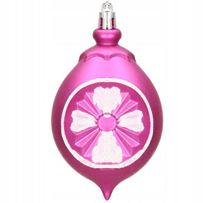 Set globuri si decoratiuni de Craciun, 101 piese, diverse dimensiuni, alb roz