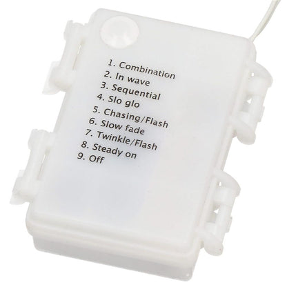 Instalatie lumini de exterior pentru gradina, 9 metri, 120 LED-uri, cu baterii, galben