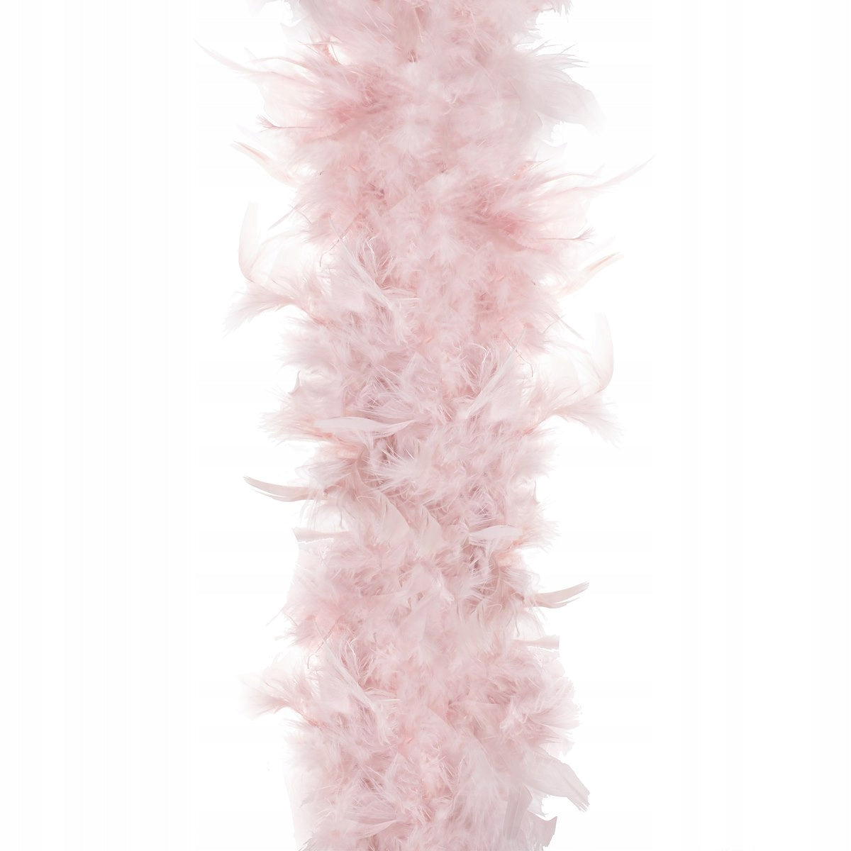 Ghirlanda pentru decor sau bradul de Craciun, model puf si pene, roz, 300cm