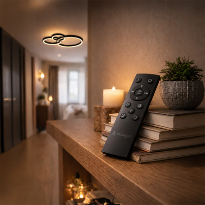 Lustra LED cu Telecomanda Hailey 120W Dimabila Negru