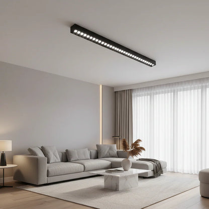 Proiector LED Liniar Aplicat Grila 30W, Lumina Neutra 4000k, 30 surse, 80 x 3.5 x 6.5 cm