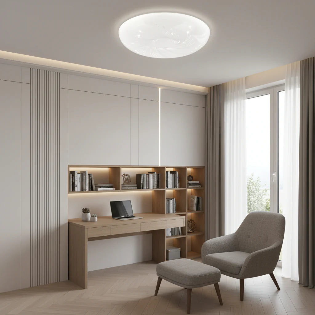 Plafoniera LED 35 cm, 31W, 3000K / 4000K / 6000K, Alb, Metal si Acril