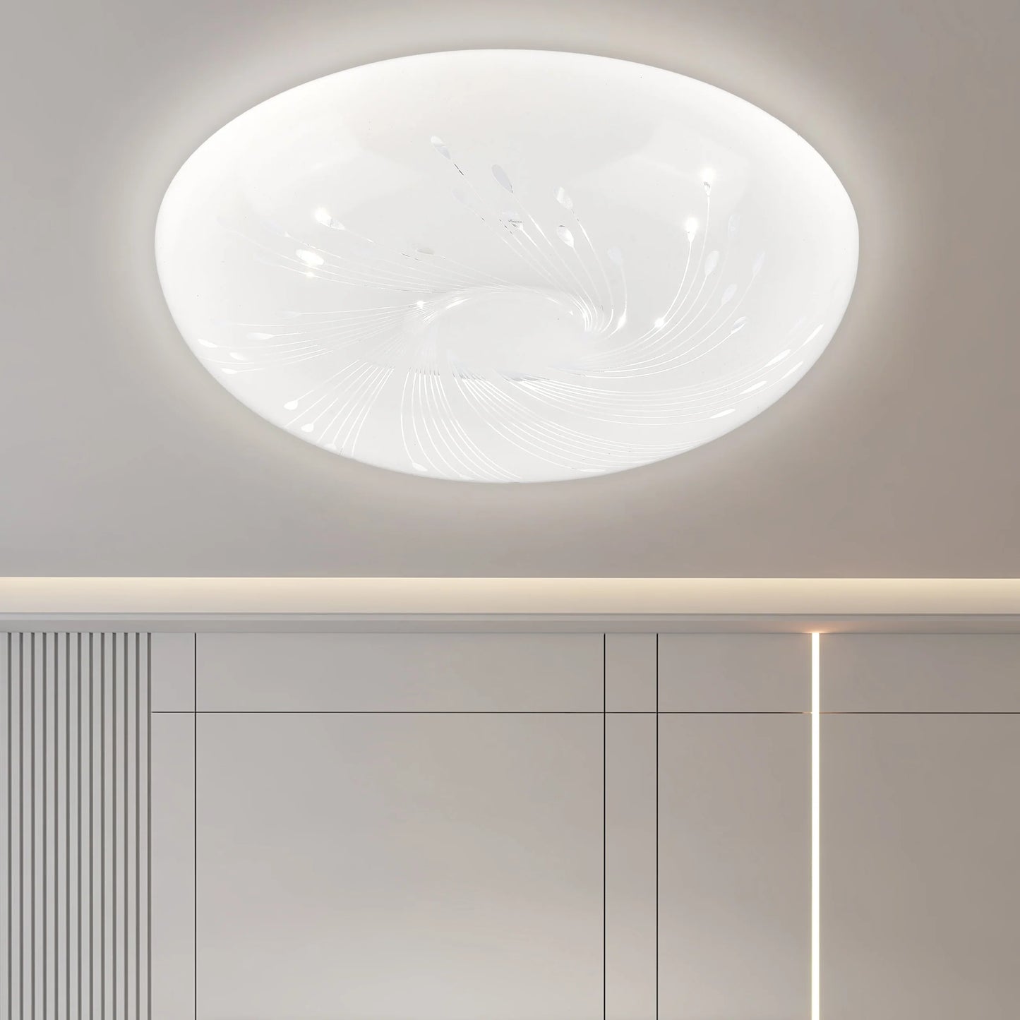 Plafoniera LED 35 cm, 31W, 3000K / 4000K / 6000K, Alb, Metal si Acril