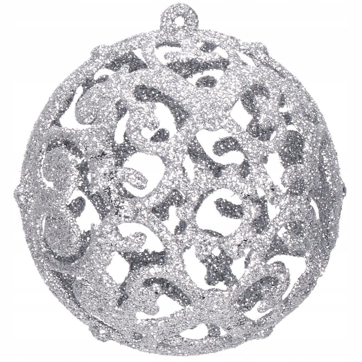 Set globuri si decoratiuni de Craciun, 102 piese, diverse dimensiuni, argintiu