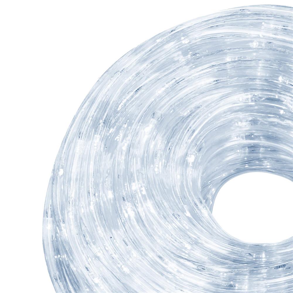 Instalatie tub furtun luminos pentru Craciun, 240 LED-uri, 10 m, pentru exterior, alb rece