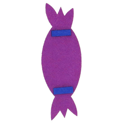 Brad de Craciun din pasla pentru copii, 115x80 cm, cu 26 decoratiuni