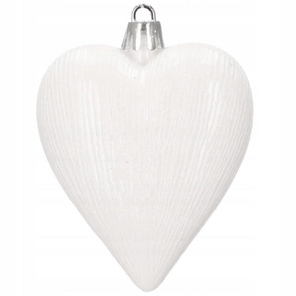 Set globuri si decoratiuni de Craciun, 72 piese, diverse dimensiuni, alb