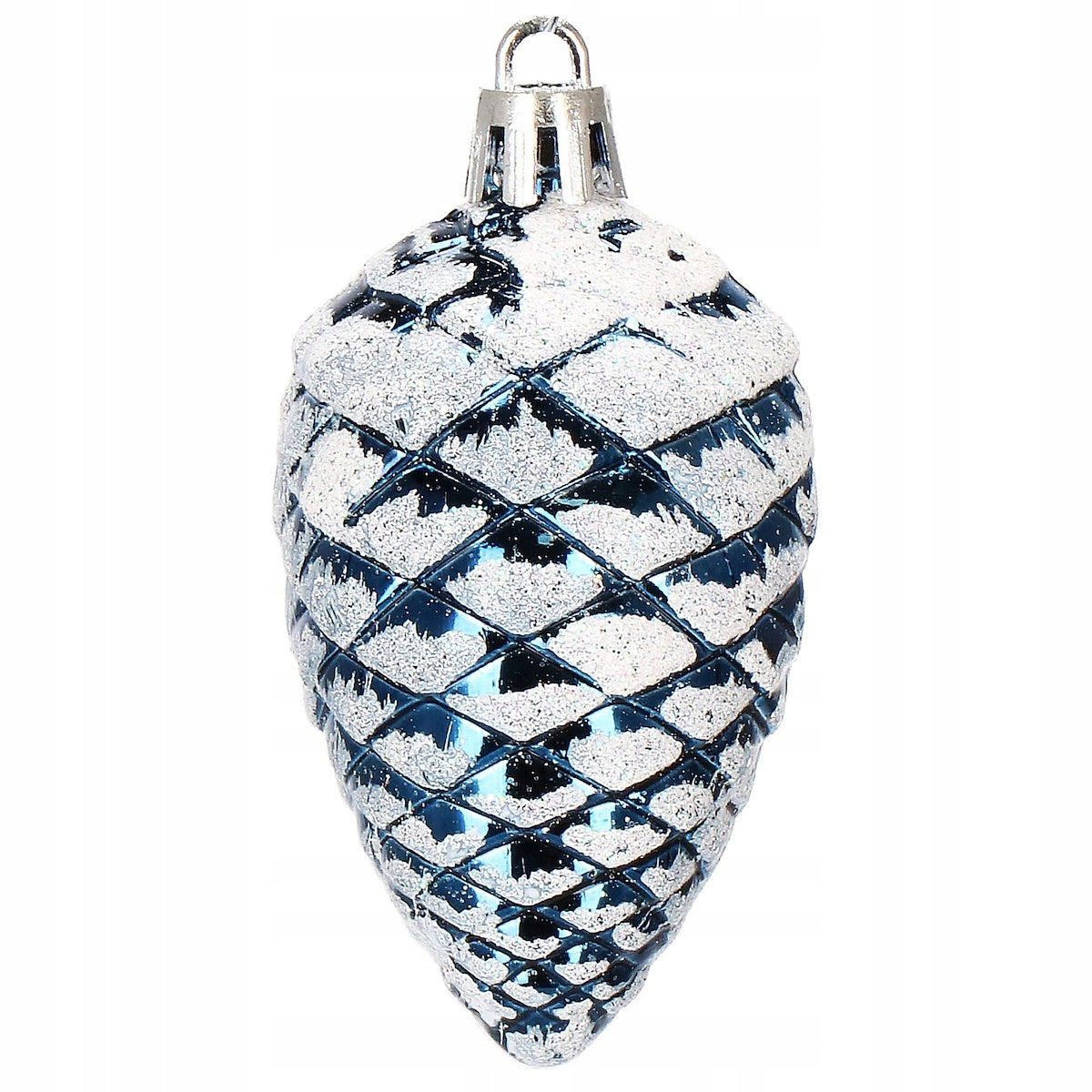 Set globuri si decoratiuni de Craciun, 77 piese, diverse dimensiuni, albastru inchis