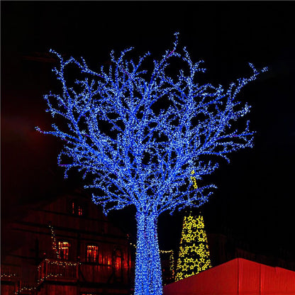 Instalatie lumini pentru bradul de Craciun, 31,5 metri, 500 LED-uri, albastru