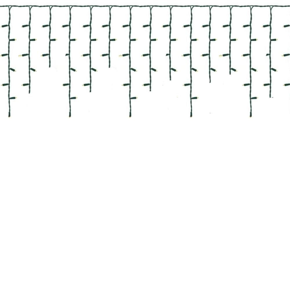 Ghirlanda luminoasa tip perdea Premium 750 LED-uri, 32,5m, 45Wati, interior/exterior, cu flash, alb rece