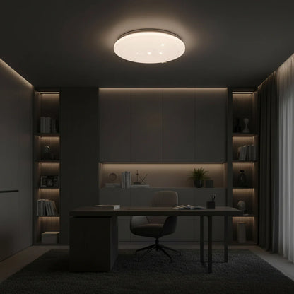 Plafoniera LED Stele 35 cm, 31W, 3000K / 4000K / 6000K, Alb, Metal si Acril