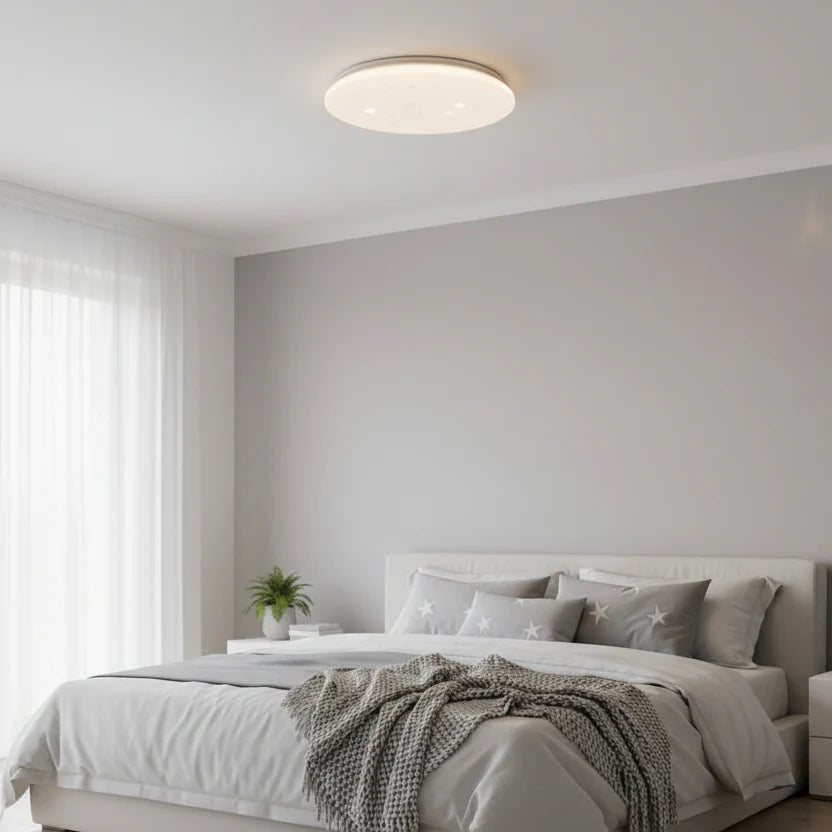 Plafoniera LED Stele 35 cm, 31W, 3000K / 4000K / 6000K, Alb, Metal si Acril