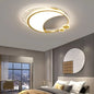 Lustra LED Marco cu Telecomanda, 51W, Dimabila, Auriu, Metal, Acril si Sticla, 3000K/4000K/6000K