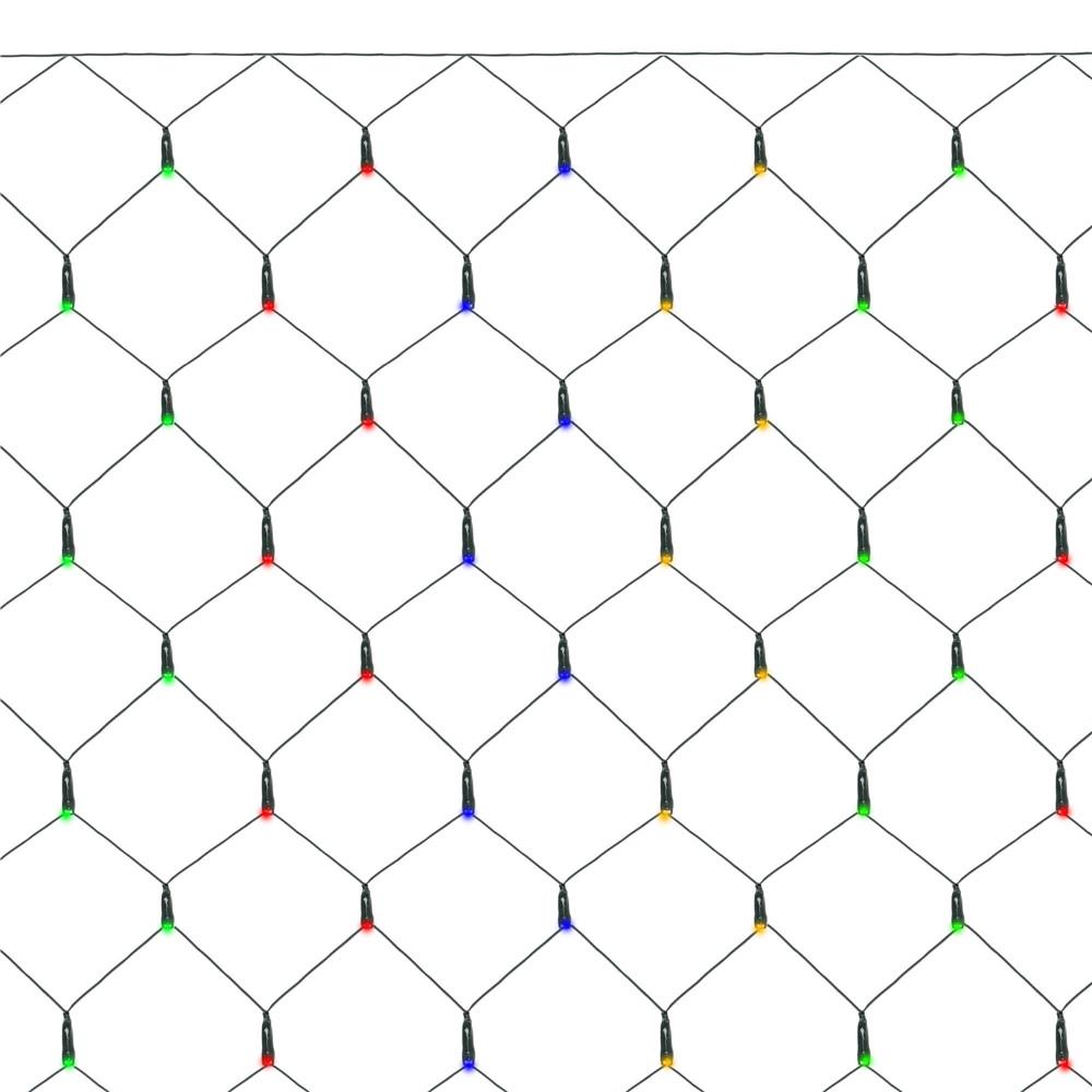 (DL) Ghirlanda luminoasa tip perdea 160 LED-uri, 2x2.6m, pentru interior/exterior, iluminare multicolor