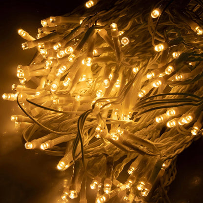 Ghirlanda luminoasa 300 LED-uri, 3m, pentru interior/exterior, telecomanda, iluminare galbena