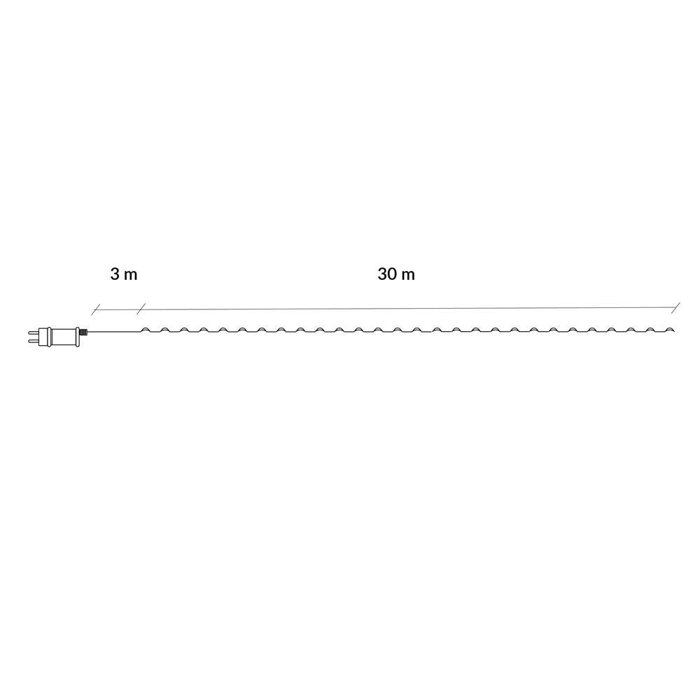 (DL) Instalatie lumina decorativa cu 300 LED-uri, telecomanda, 30m, iluminare alba