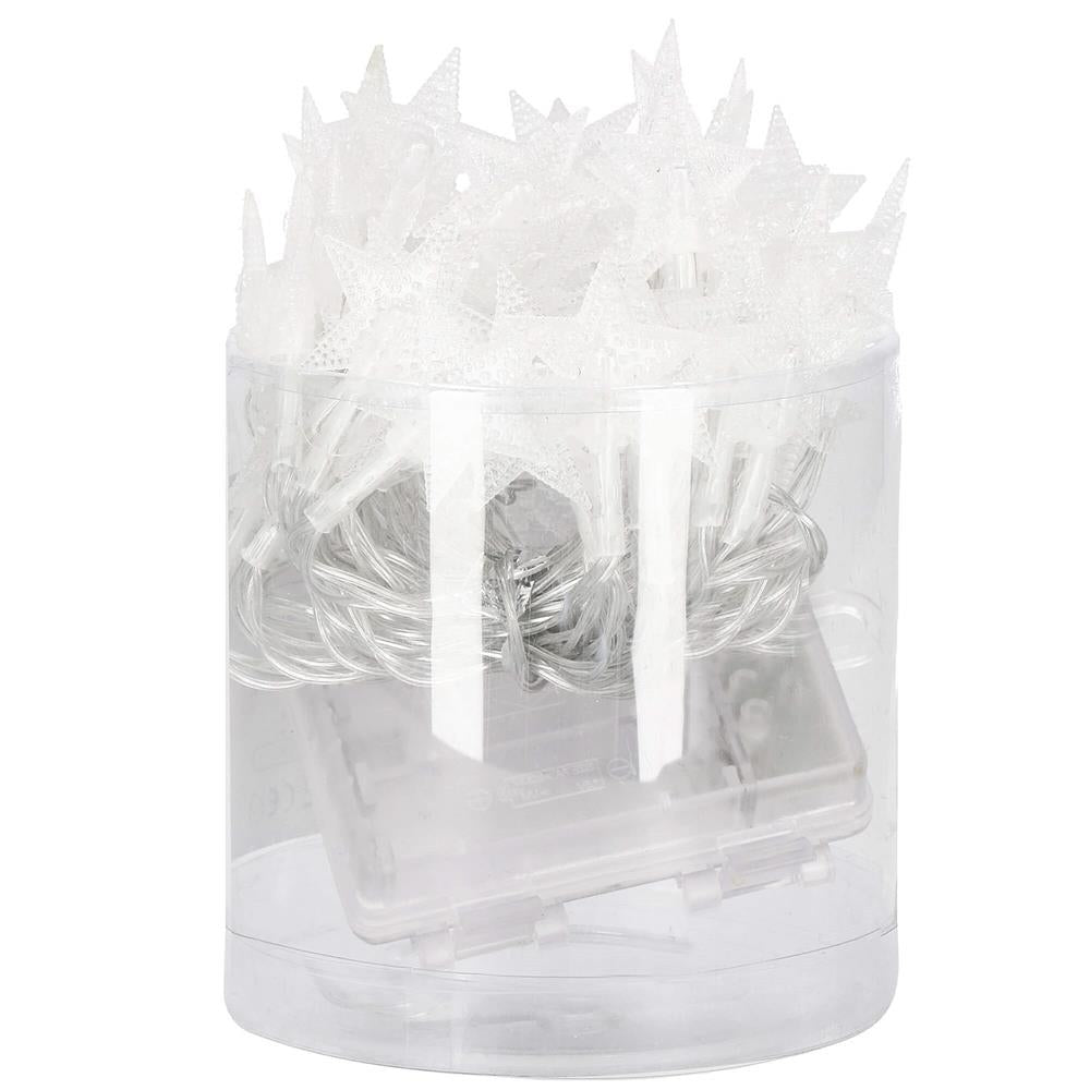 (DL) Instalatie stelute luminoase pentru gradina, 5 metri, 50 LED-uri, cu baterii, galben