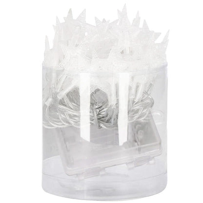 (DL) Instalatie stelute luminoase pentru gradina, 5 metri, 50 LED-uri, cu baterii, galben