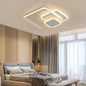 Lustra LED cu telecomanda SANDRA, 75W, 3 Patrate, lumina Rece/Calda/Neutra, Dimabila, Alb