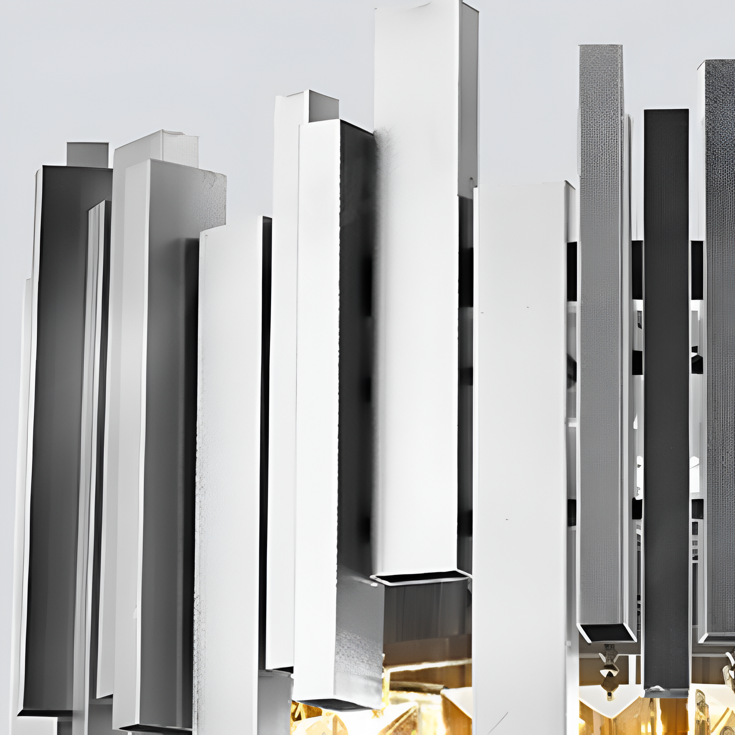 Candelabru Cristal BLOIS Eleganza 8xE14, Diametru 49cm, Argintiu, Inaltime Reglabila – culoare argintie, 49 cm – RegalSt