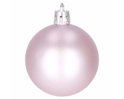 Set globuri de Craciun, 100 bucati, 3-6cm, roz