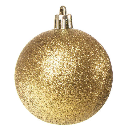 Set globuri de Craciun, 30 bucati, 3 modele, 3cm, auriu