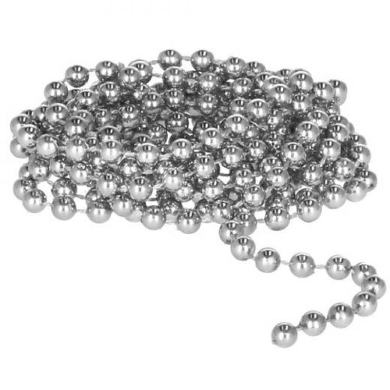 Set globuri si decoratiuni de Craciun, 51 piese, diverse dimensiuni, argintiu