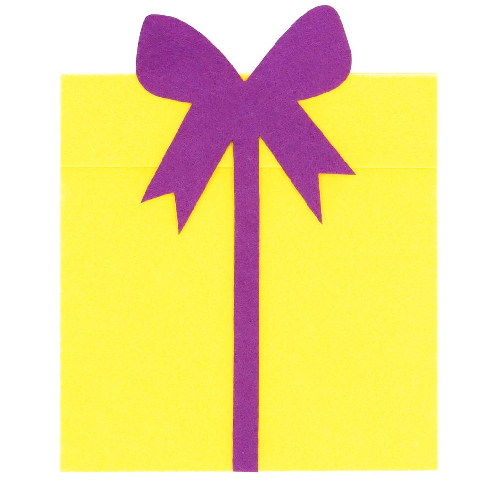 Brad de Craciun din pasla pentru copii, 115x80 cm, cu 26 decoratiuni