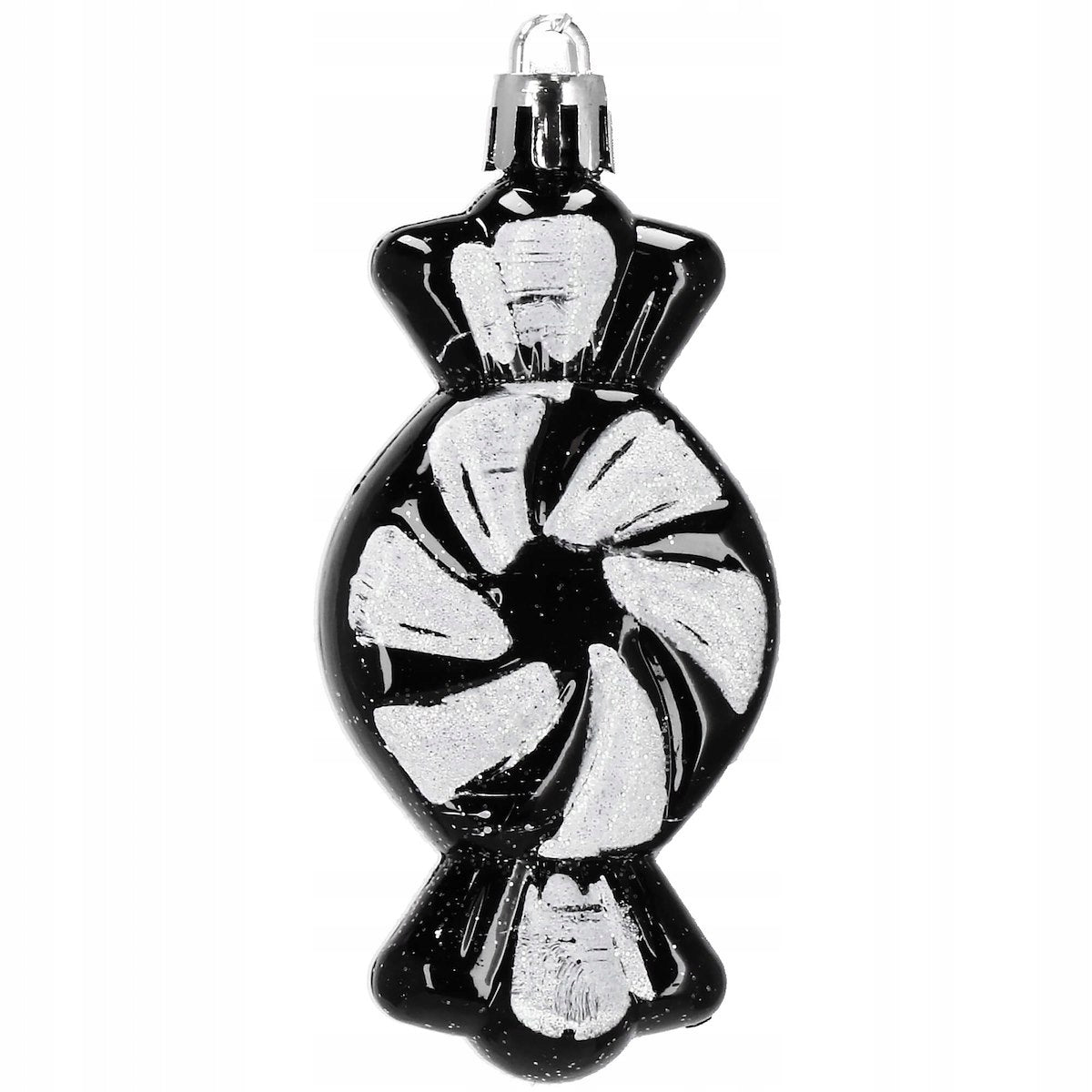 Set globuri si decoratiuni de Craciun, 77 piese, diverse dimensiuni, negru