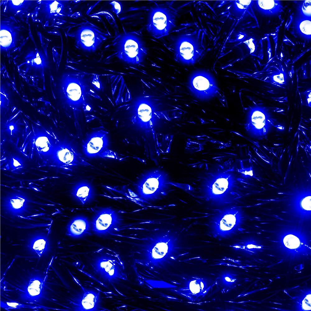 Instalatie lumini pentru bradul de Craciun, 19,5 metri, 300 LED-uri, albastru