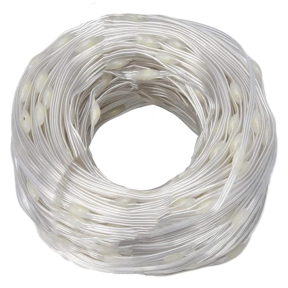 Ghirlanda luminoasa tip perdea 300 LED-uri, 3x3m, pentru interior, cu telecomanda, alb cald (galben)