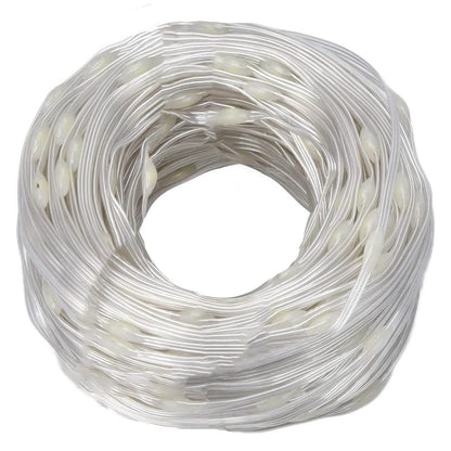 Ghirlanda luminoasa tip perdea 300 LED-uri, 3x3m, pentru interior, cu telecomanda, alb cald (galben)