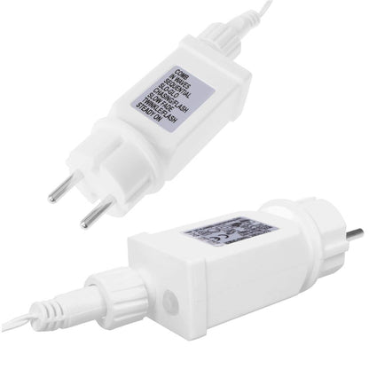 (DL) Ghirlanda luminoasa tip perdea 300 LED-uri, 12m, pentru interior/exterior, cu flash, iluminare albastra